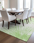 Addison Rugs Circles Green Washable Indoor-Outdoor Rug