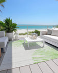 Addison Rugs Circles Green Washable Indoor-Outdoor Rug