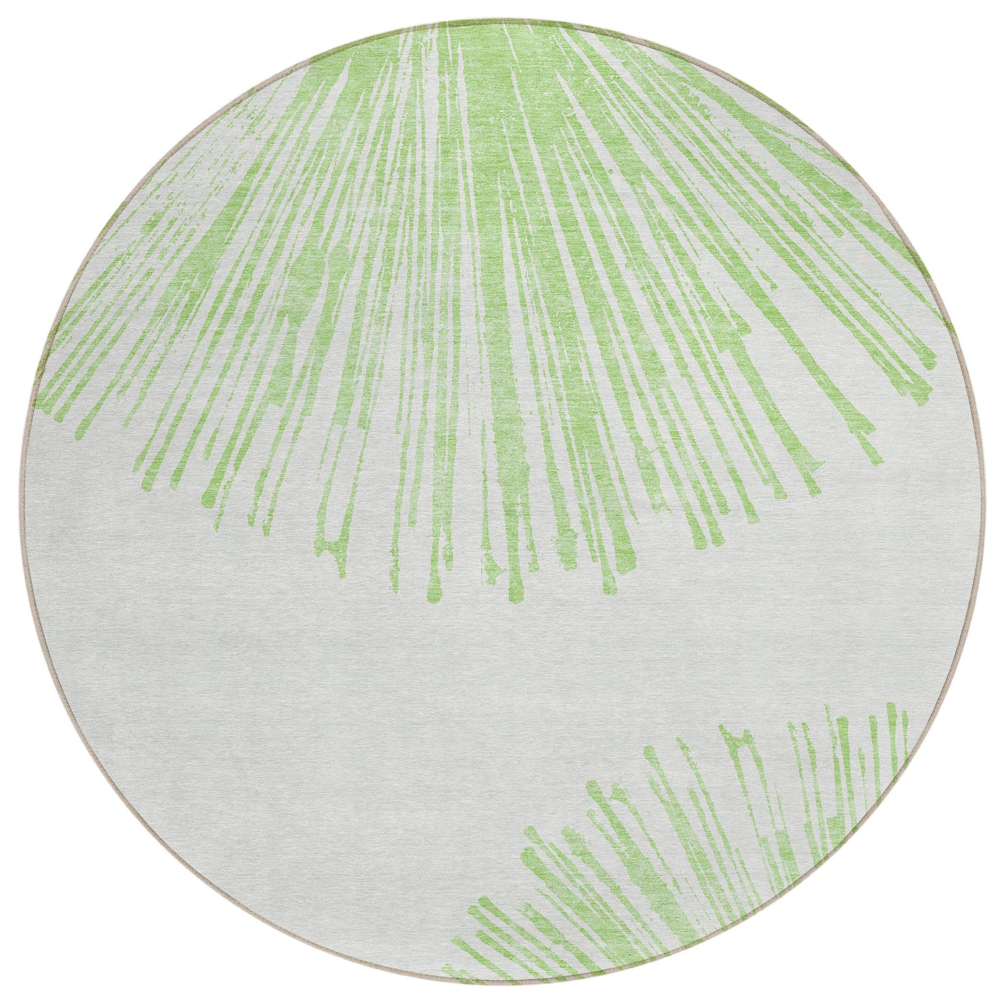 Addison Rugs Circles Green Washable Indoor-Outdoor Rug