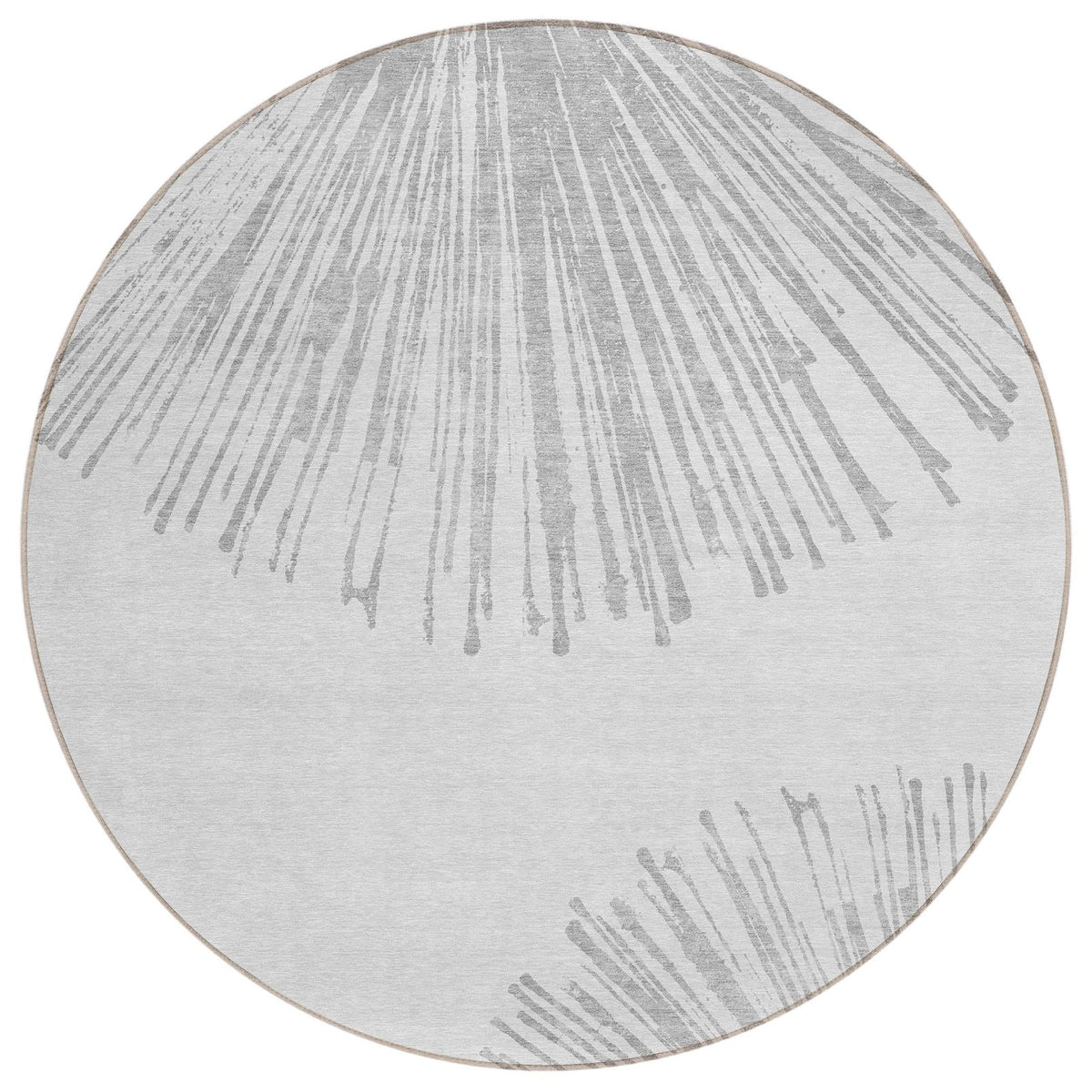 Addison Rugs Circles Grey Washable Indoor-Outdoor Rug