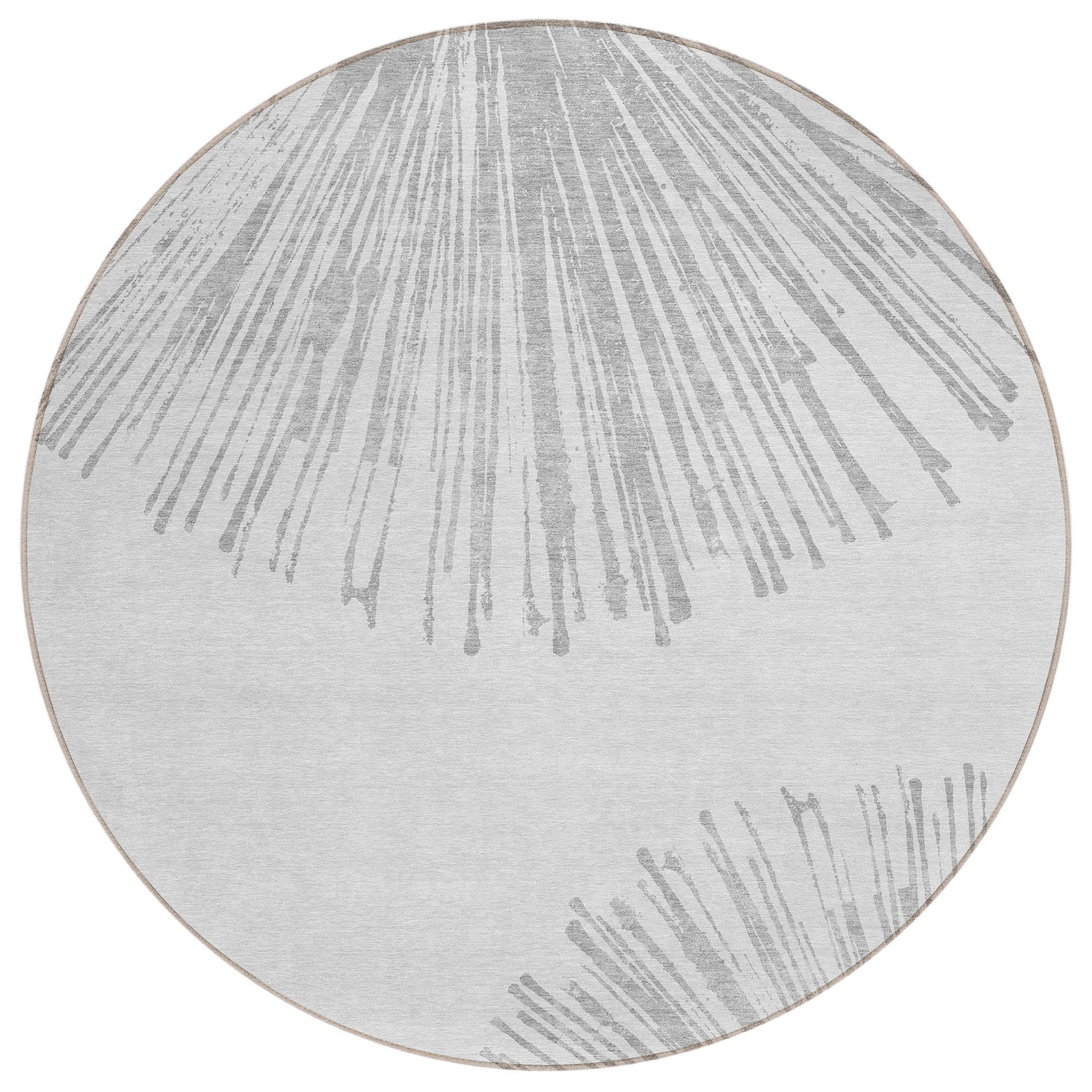 Addison Rugs Circles Grey Washable Indoor-Outdoor Rug
