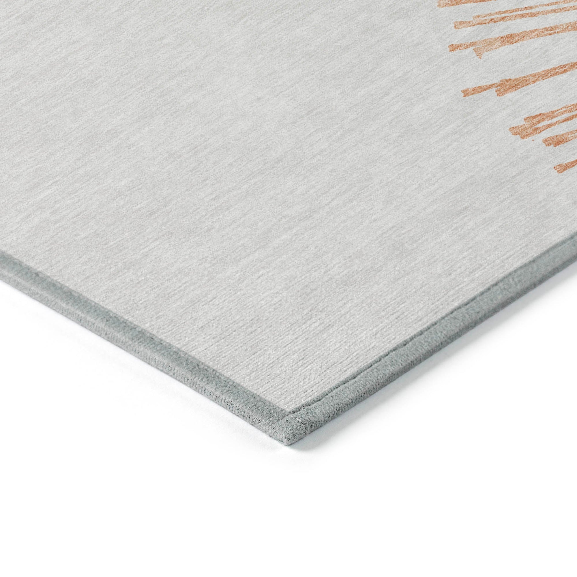 Addison Rugs Circles Salmon Washable Indoor-Outdoor Rug