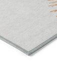 Addison Rugs Circles Salmon Washable Indoor-Outdoor Rug