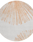 Addison Rugs Circles Salmon Washable Indoor-Outdoor Rug
