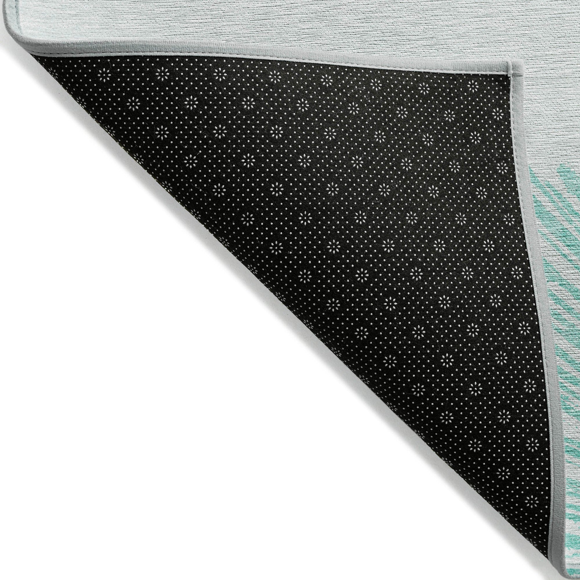 Addison Rugs Circles Teal Washable Indoor-Outdoor Rug