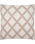 D.V. Kap Clover Lane Coral Red Throw Pillow With Insert