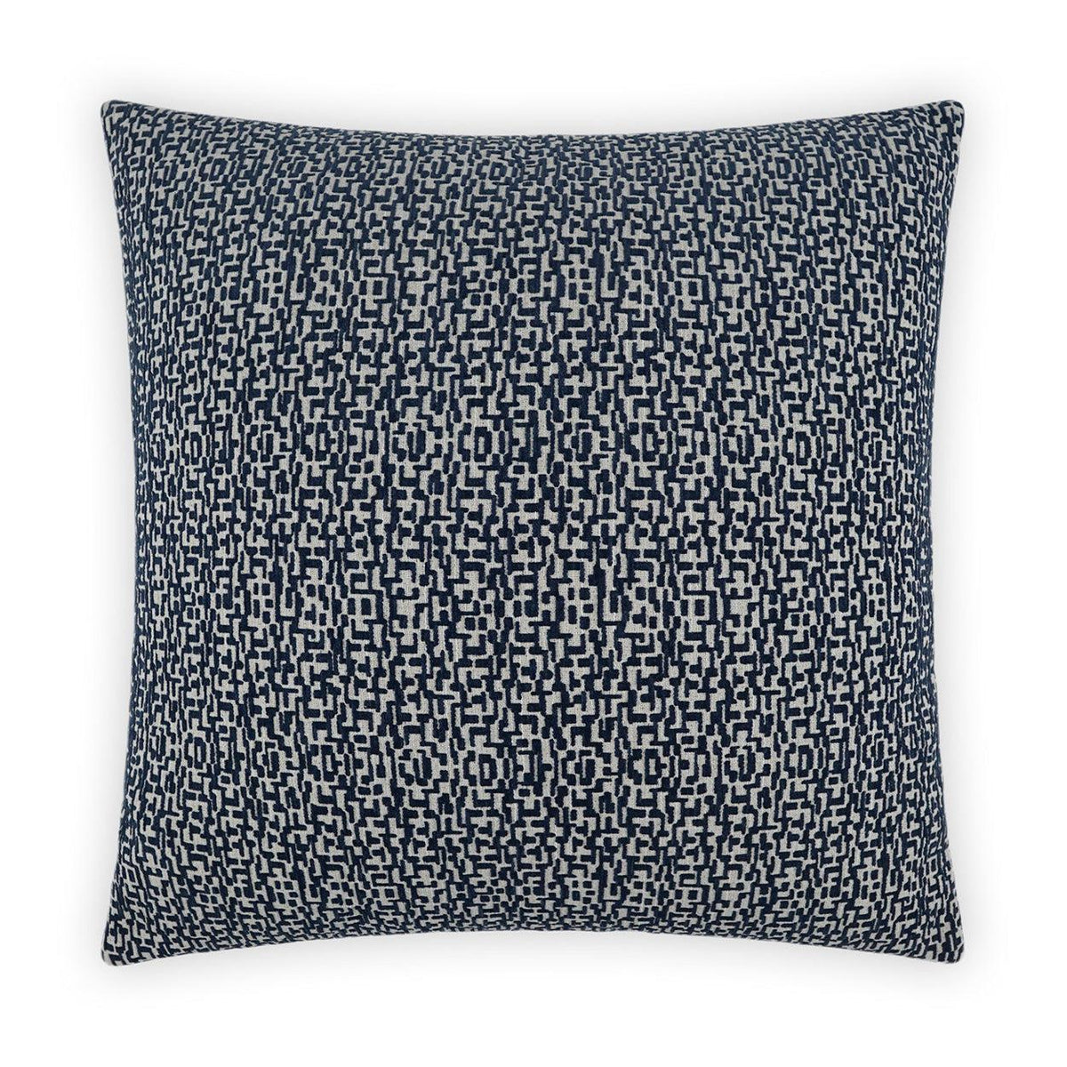 D.V. Kap Code Navy Blue Throw Pillow With Insert
