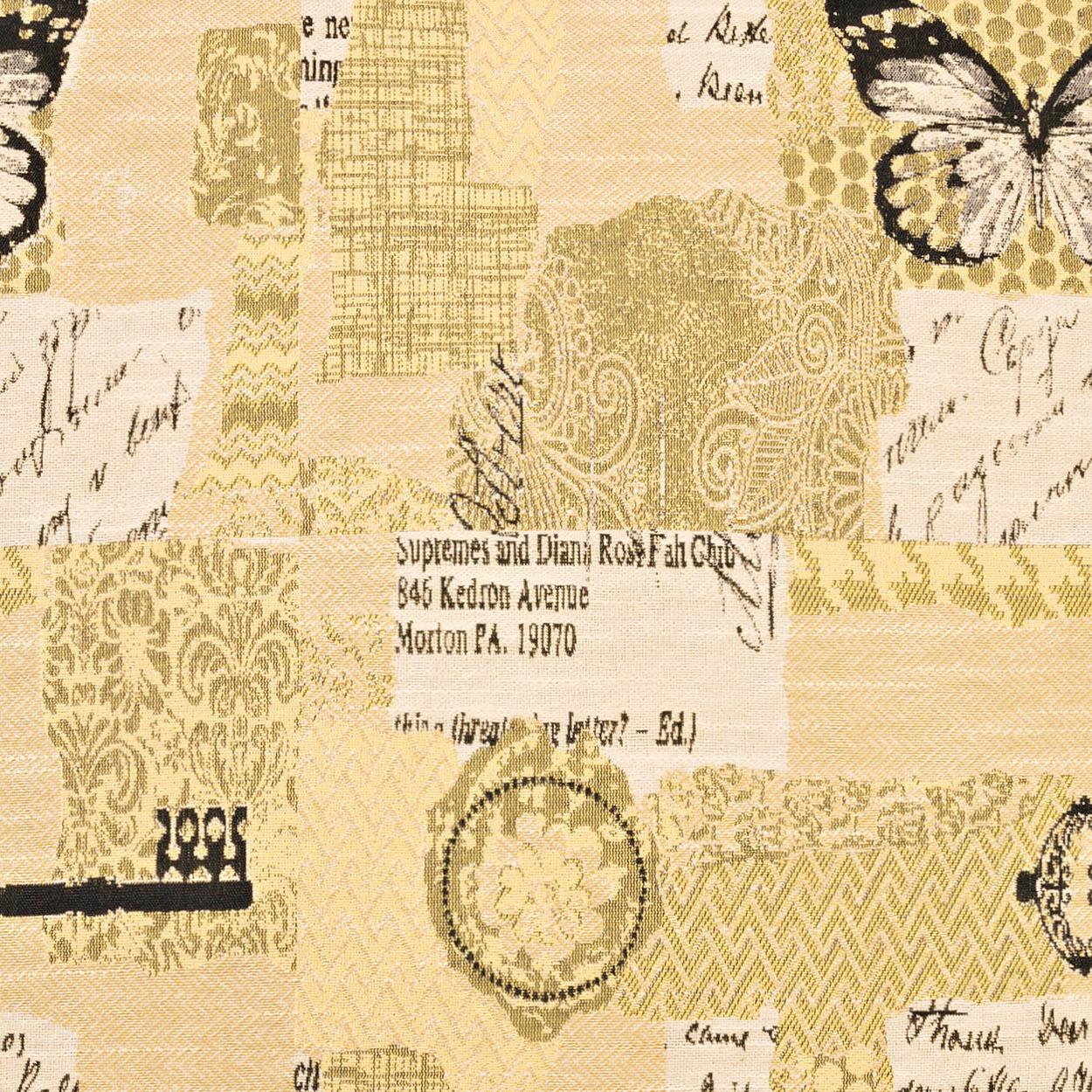 D.V. Kap Copy Paste Yellow Throw Pillow With Insert
