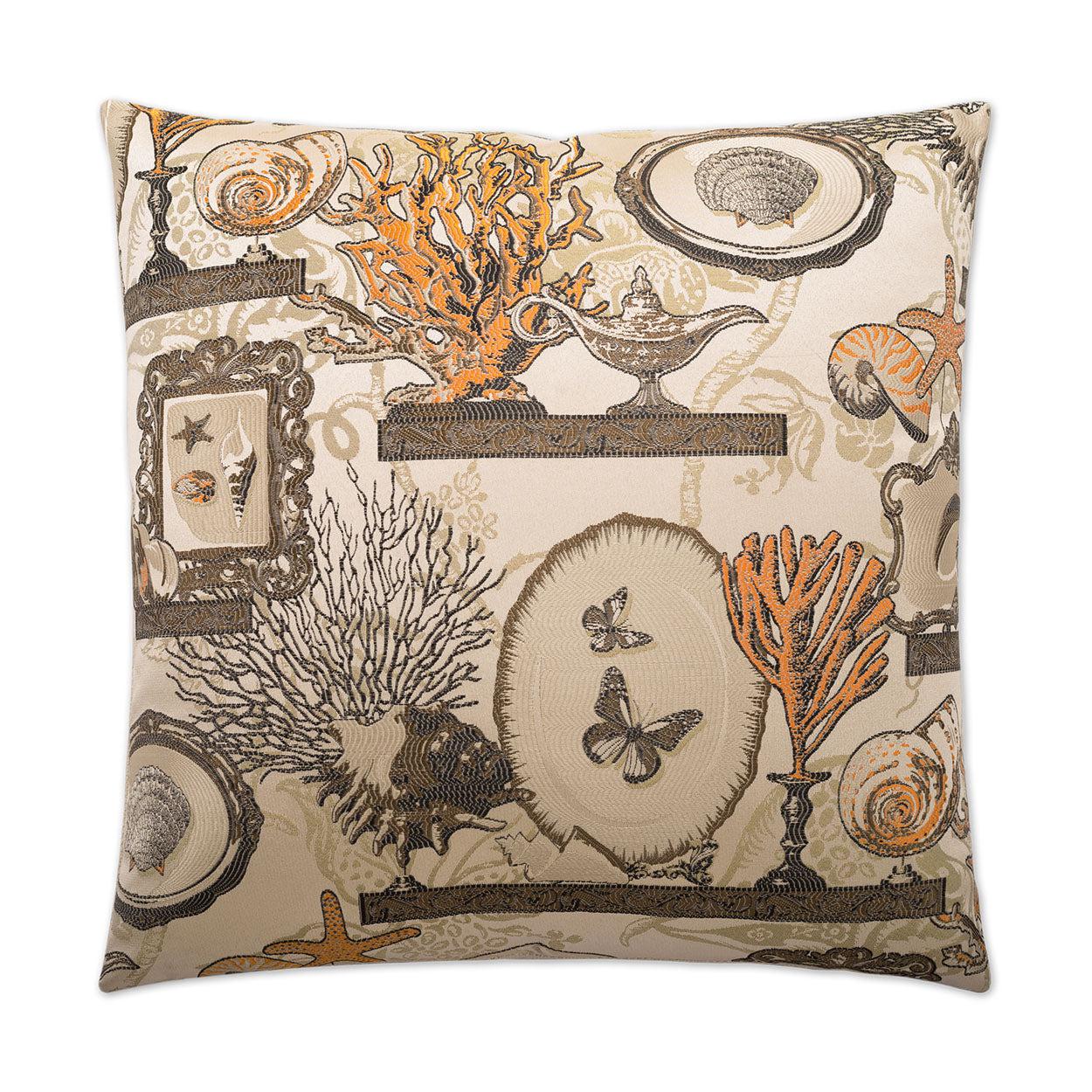 D.V. Kap Coral Shelf Multi Color Throw Pillow With Insert