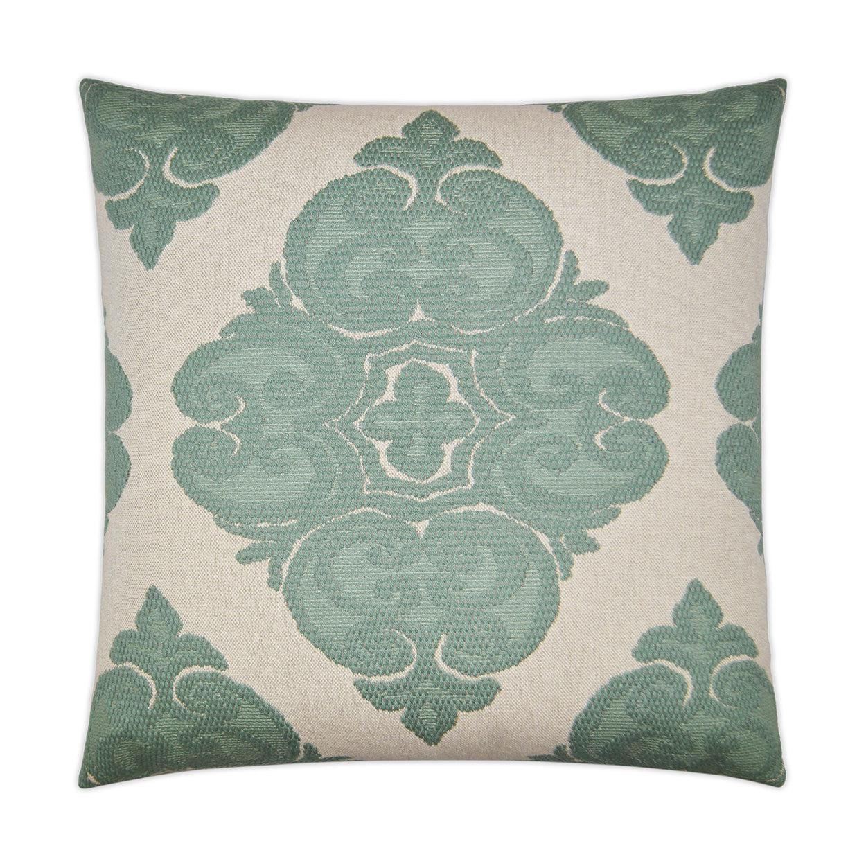 D.V. Kap Cotillion Pool Green Throw Pillow With Insert