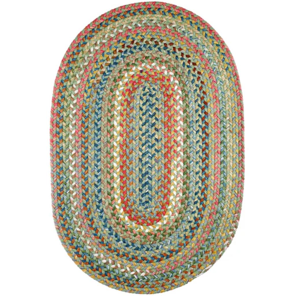 Country Jewel Braided Oval Reversible Area Rugs