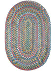 Country Jewel Braided Oval Reversible Area Rugs