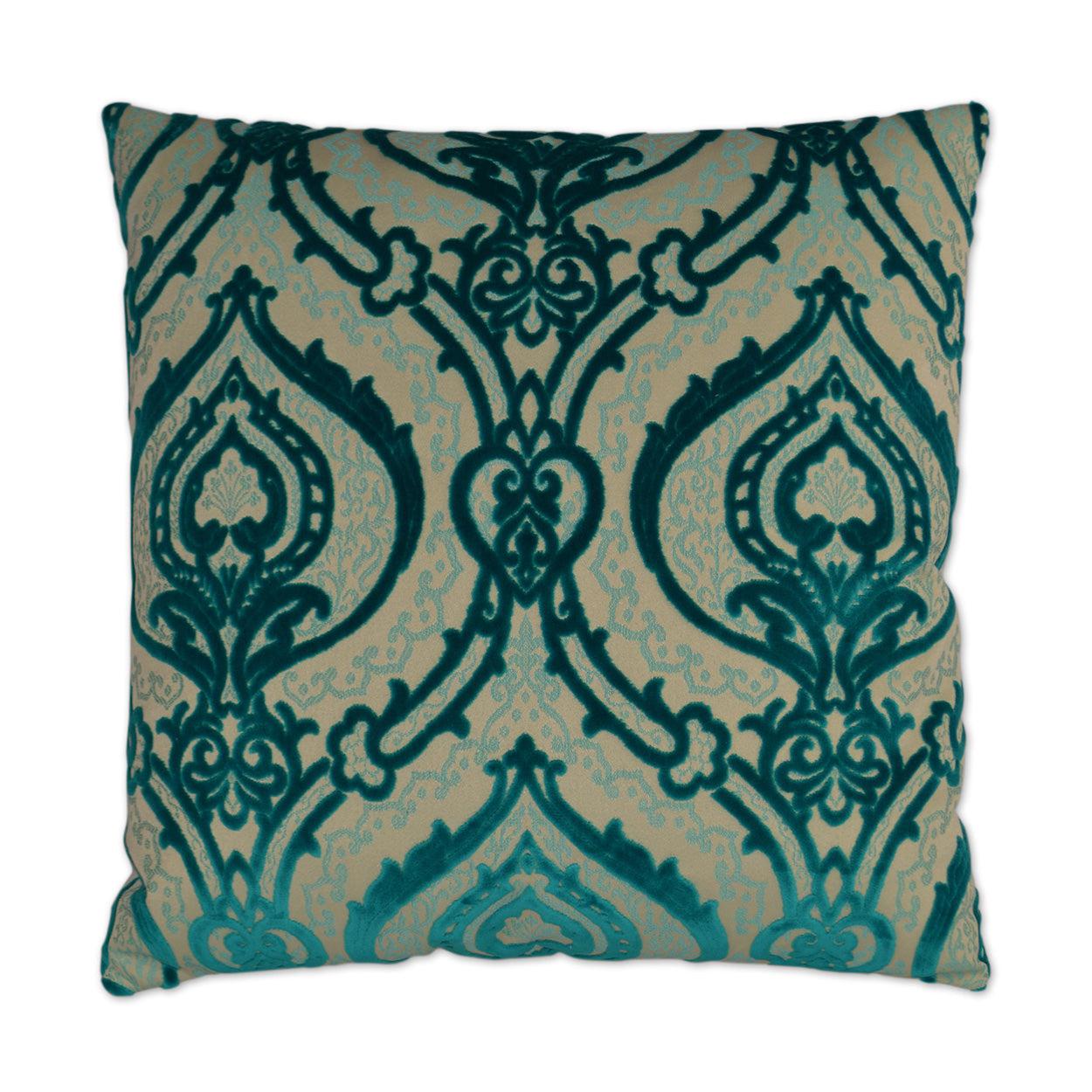 D.V. Kap Couture Turquoise Throw Pillow With Insert