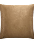 D.V. Kap Croc Gold Throw Pillow With Insert