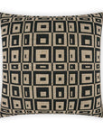 D.V. Kap Cubic Raven Black Throw Pillow With Insert