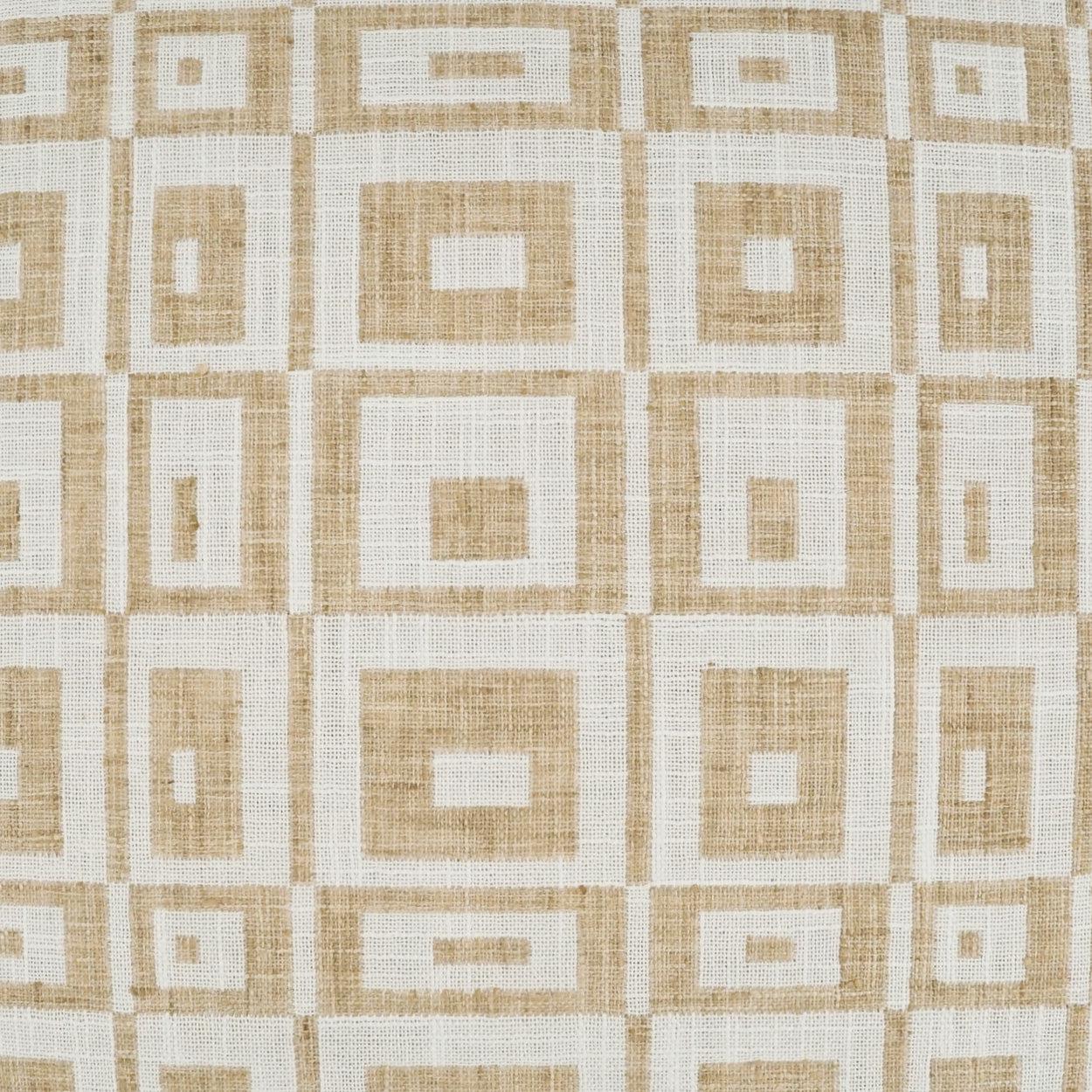 D.V. Kap Cubic White Brown Throw Pillow With Insert