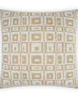 D.V. Kap Cubic White Brown Throw Pillow With Insert