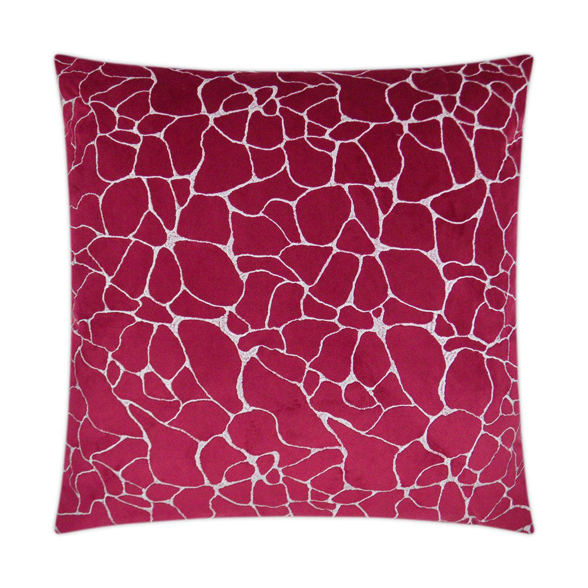 D.V. Kap Dare Fuchsia Red Throw Pillow With Insert