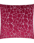 D.V. Kap Dare Fuchsia Red Throw Pillow With Insert
