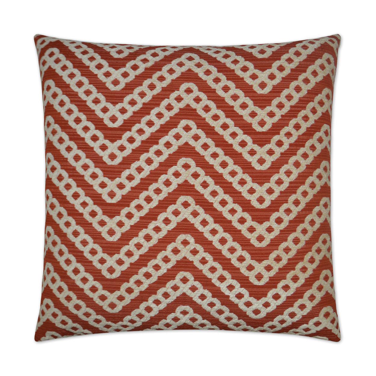 D.V. Kap Daumier Mango Red Throw Pillow With Insert