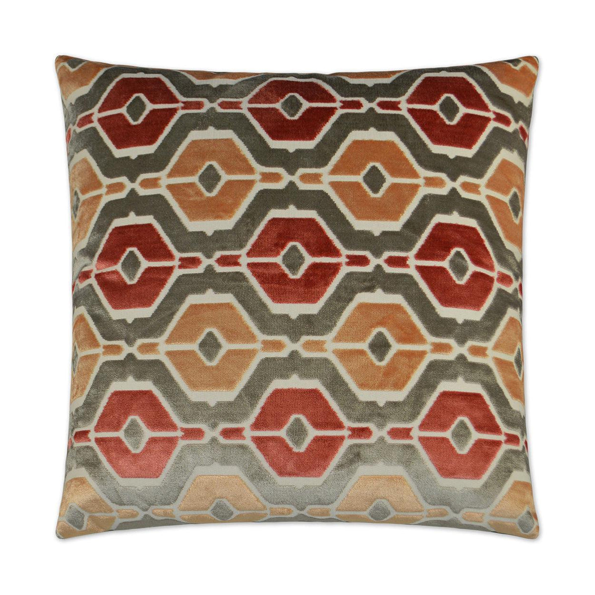 D.V. Kap Dellan Coral Red Throw Pillow With Insert