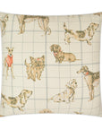 D.V. Kap Dog Daze Stone Brown Throw Pillow With Insert