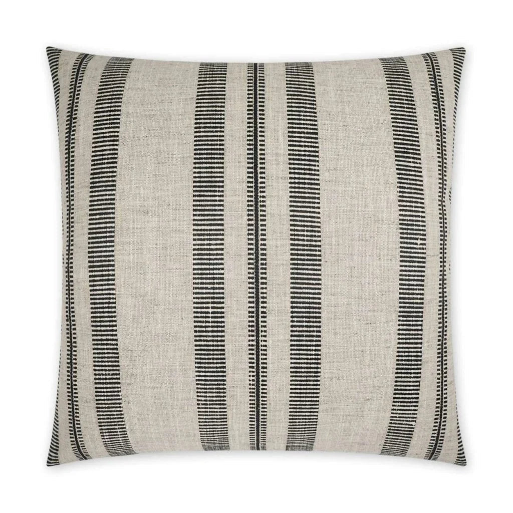 D.V. Kap Double Issue Handmade Black Throw Pillow