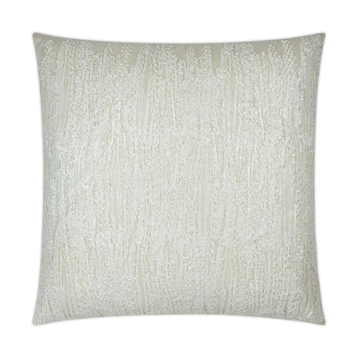D.V. Kap Dripping White Throw Pillow With Insert