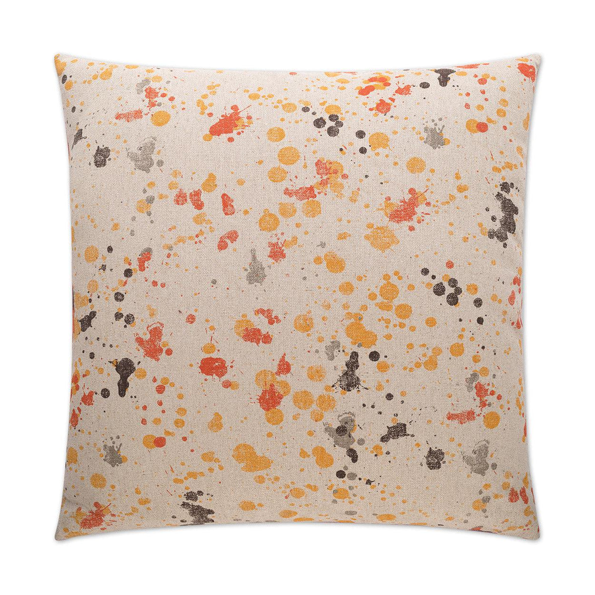 D.V. Kap Dropcloth Orange Throw Pillow With Insert