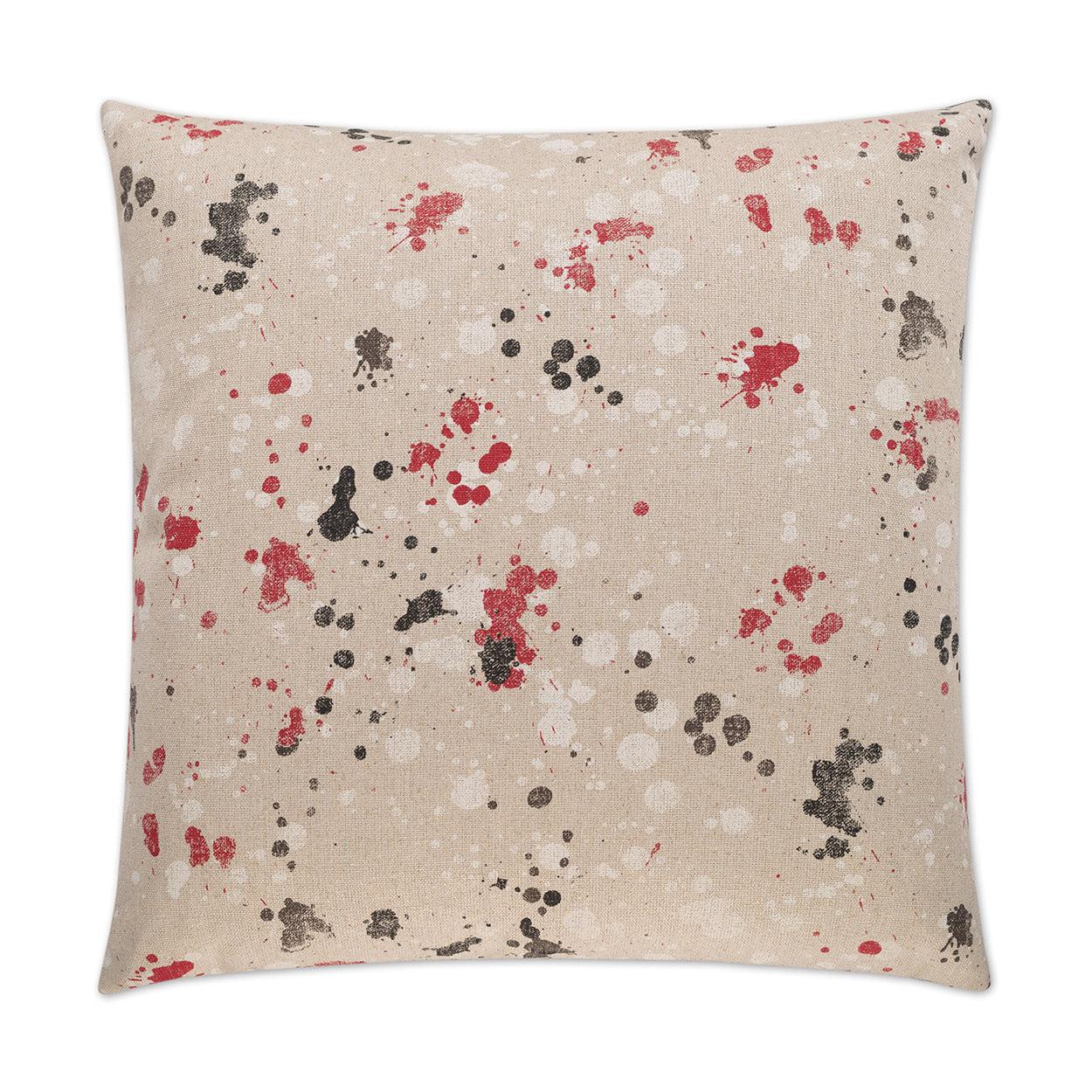 D.V. Kap Dropcloth Red Throw Pillow With Insert