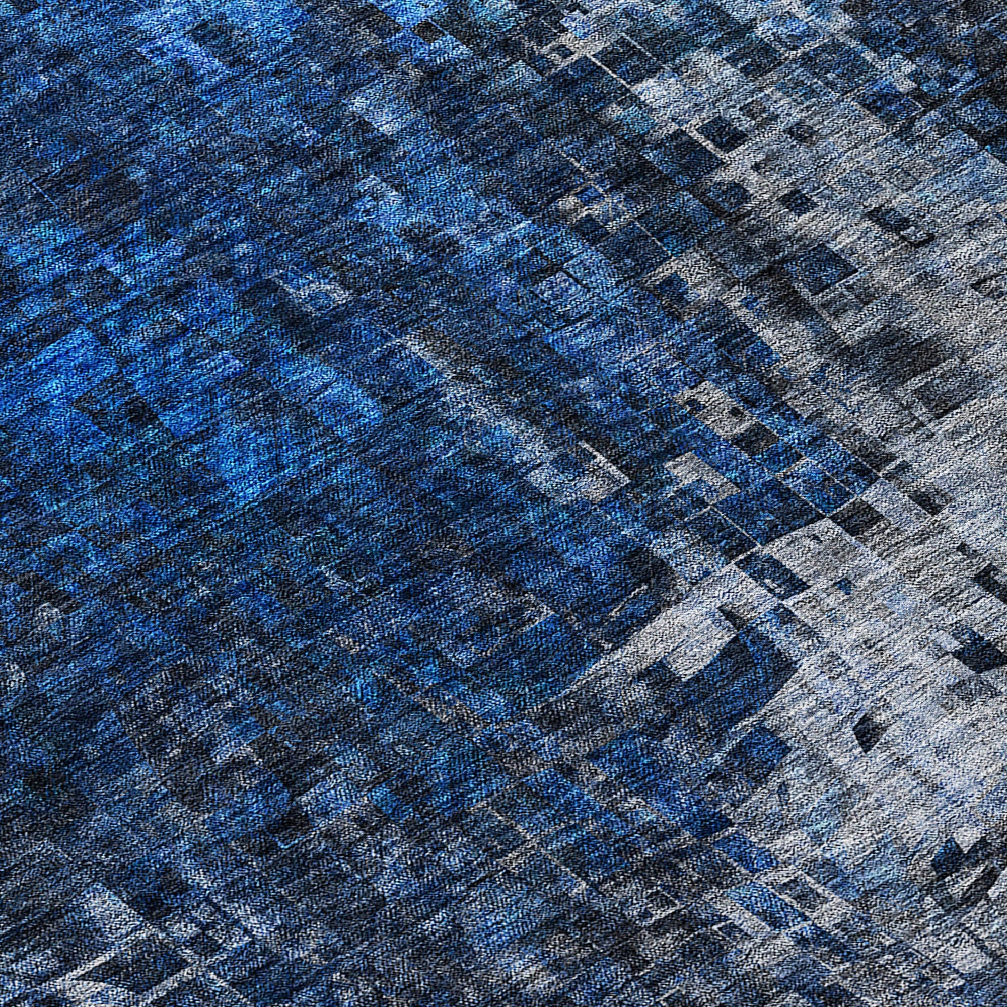 Addison Rugs Dust Echo Blue Washable Indoor-Outdoor Rug