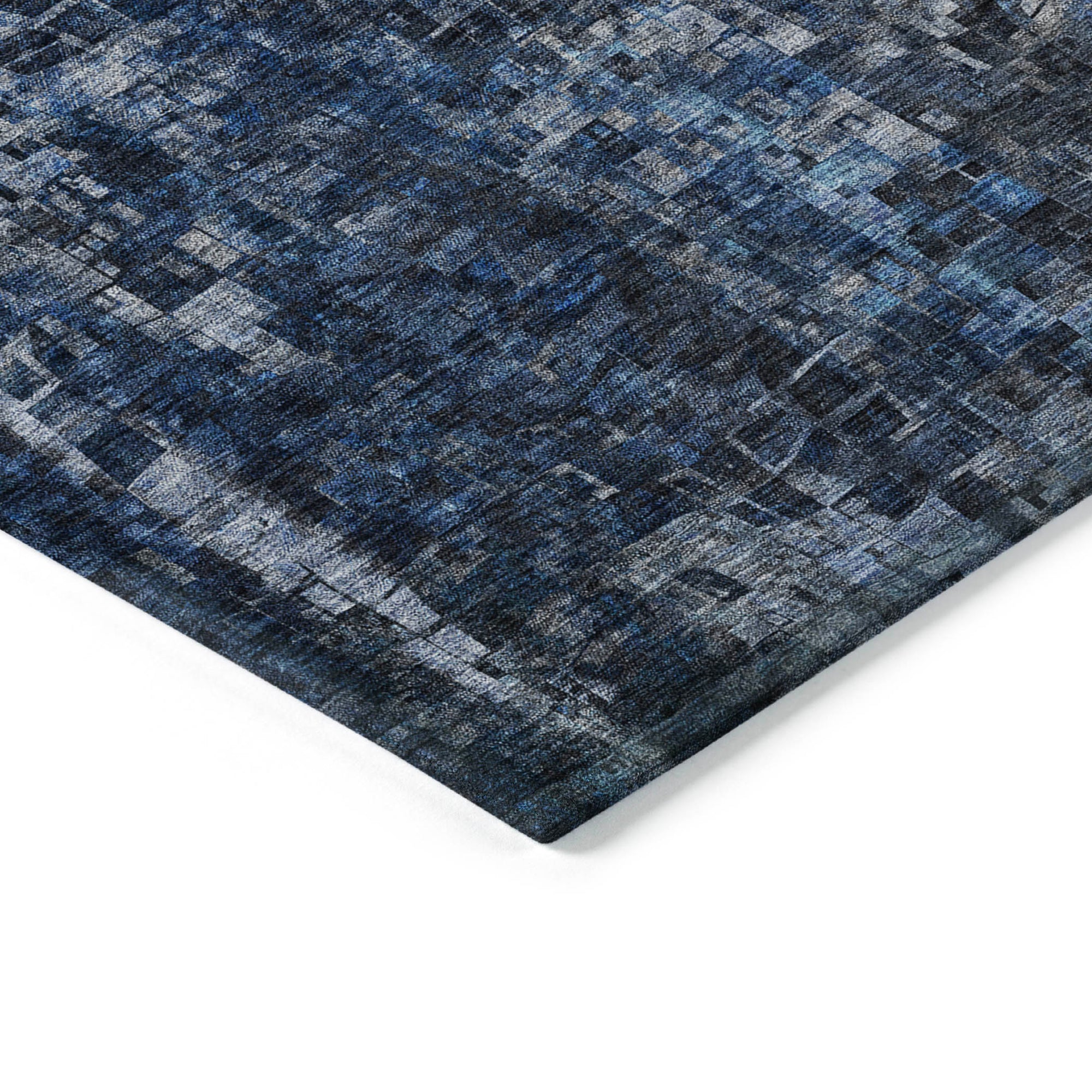 Addison Rugs Dust Echo Blue Washable Indoor-Outdoor Rug