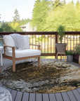 Addison Rugs Dust Echo Brown Washable Indoor-Outdoor Rug