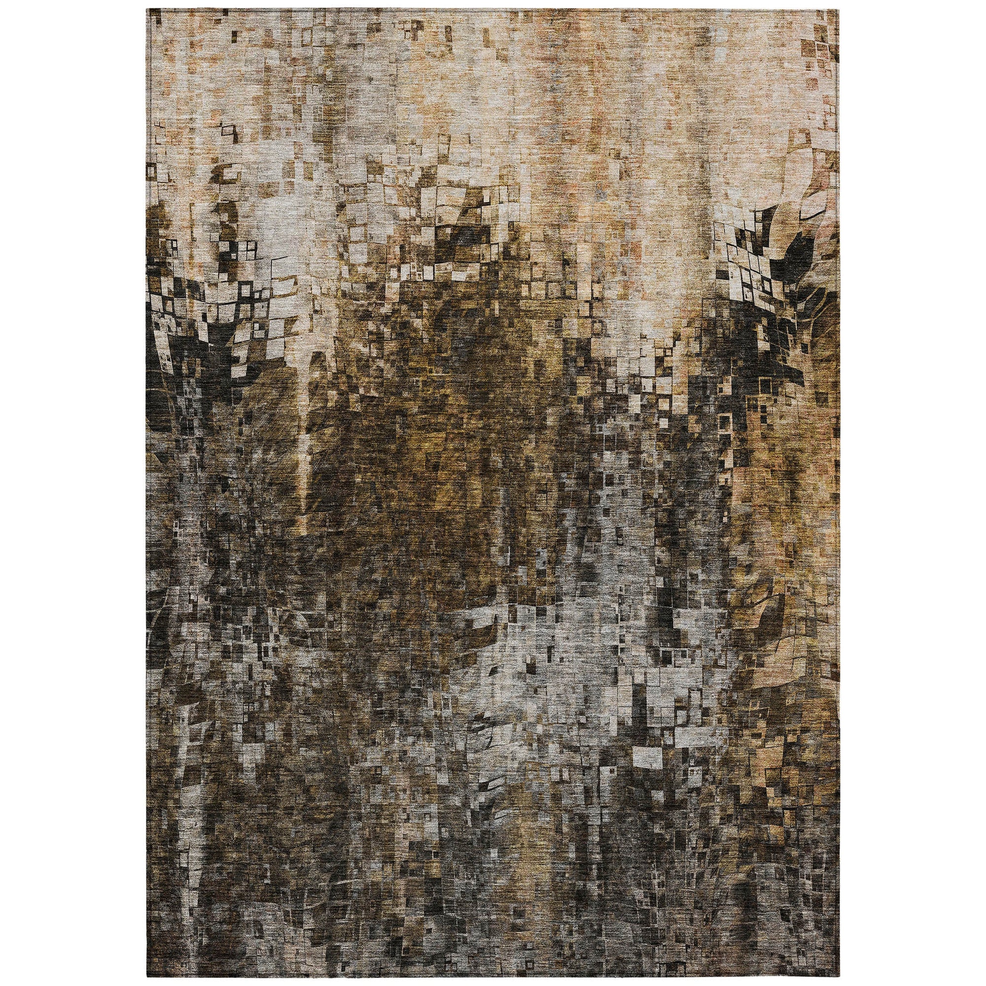 Addison Rugs Dust Echo Brown Washable Indoor-Outdoor Rug