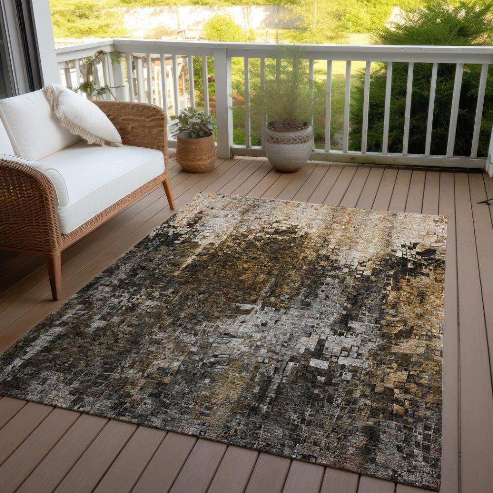 Addison Rugs Dust Echo Brown Washable Indoor-Outdoor Rug