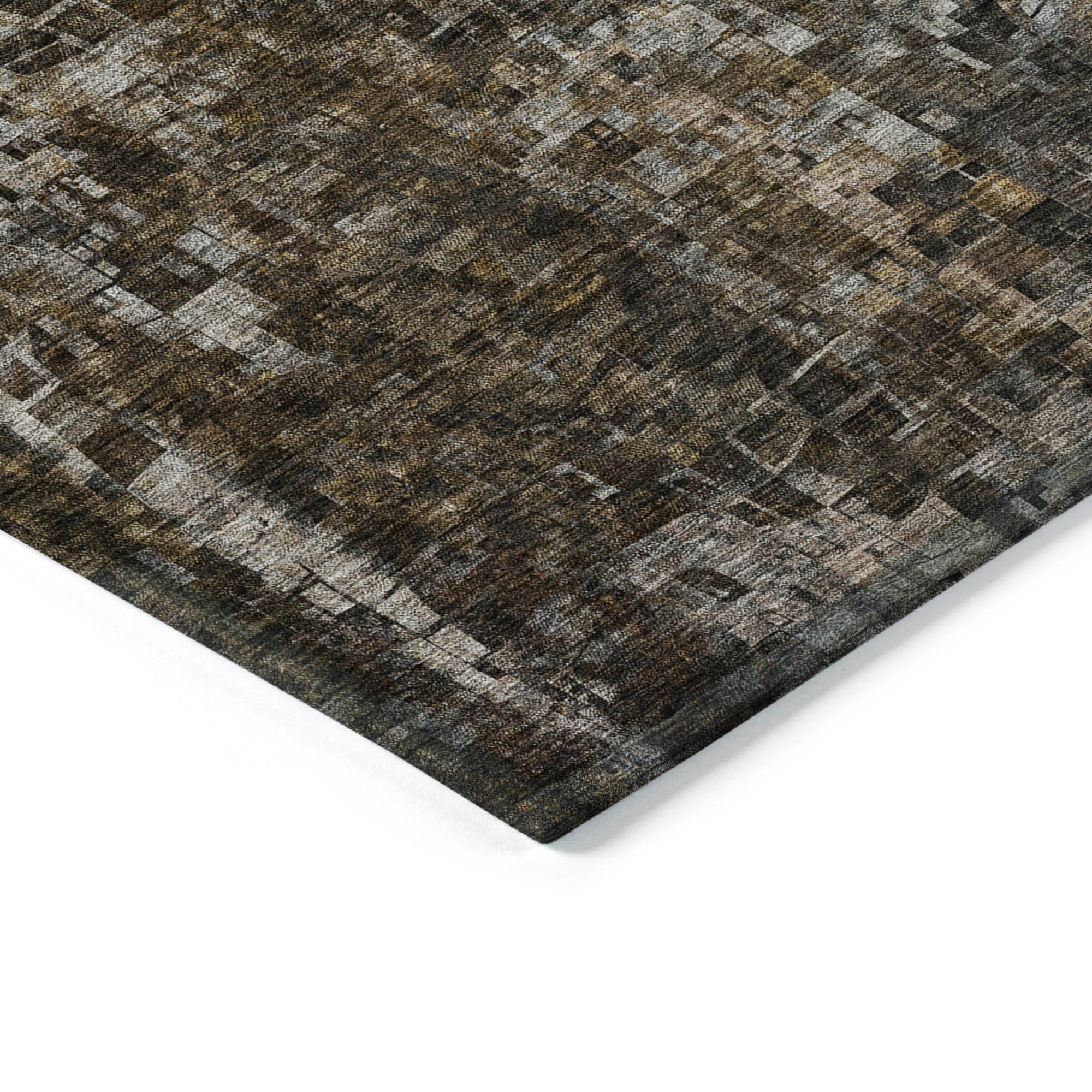Addison Rugs Dust Echo Brown Washable Indoor-Outdoor Rug