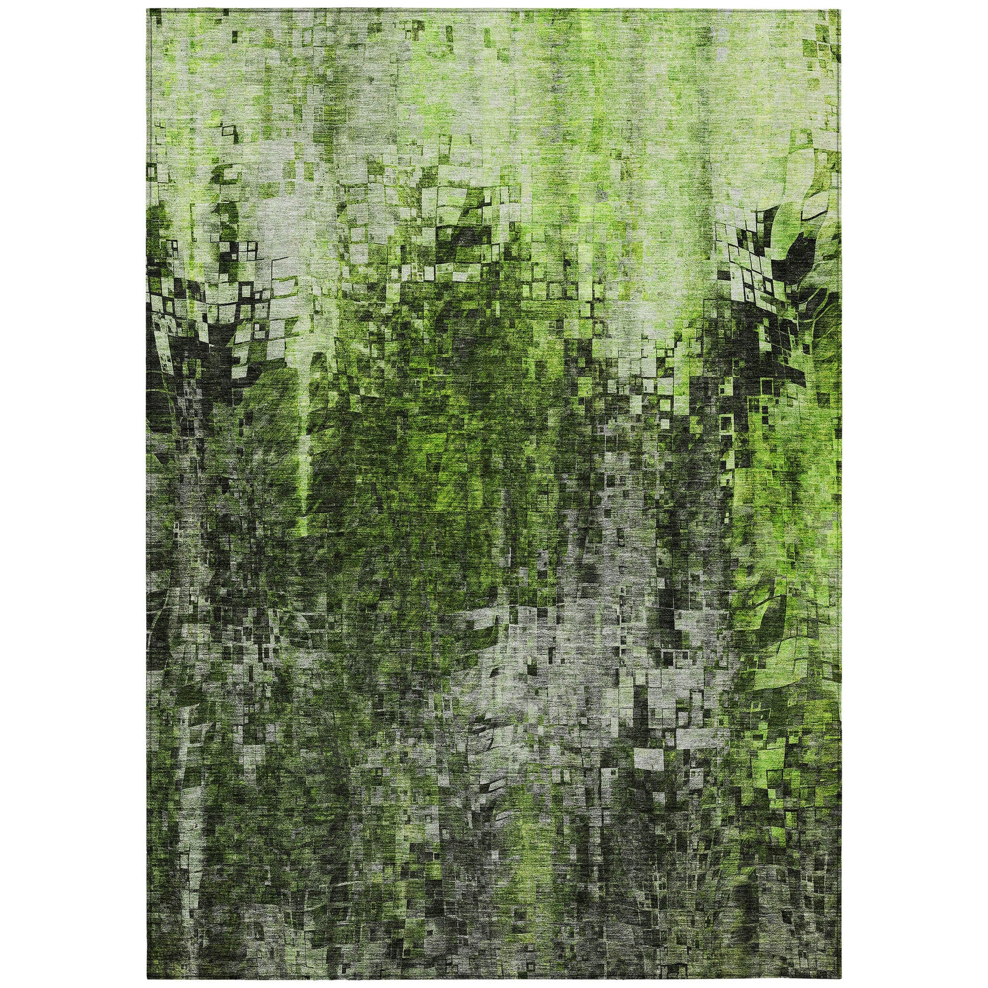 Addison Rugs Dust Echo Green Washable Indoor-Outdoor Rug