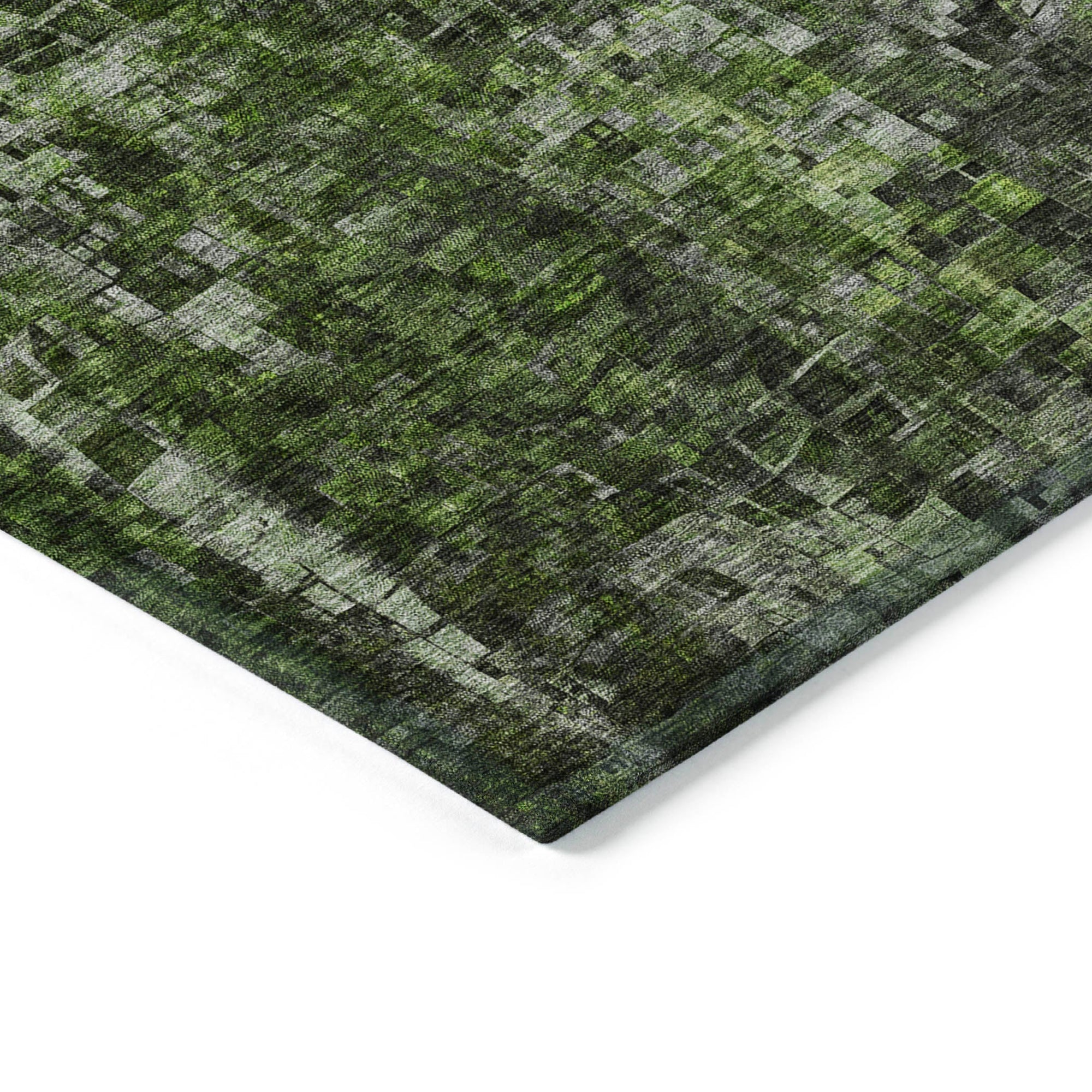 Addison Rugs Dust Echo Green Washable Indoor-Outdoor Rug