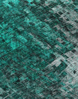 Addison Rugs Dust Echo Teal Washable Indoor-Outdoor Rug