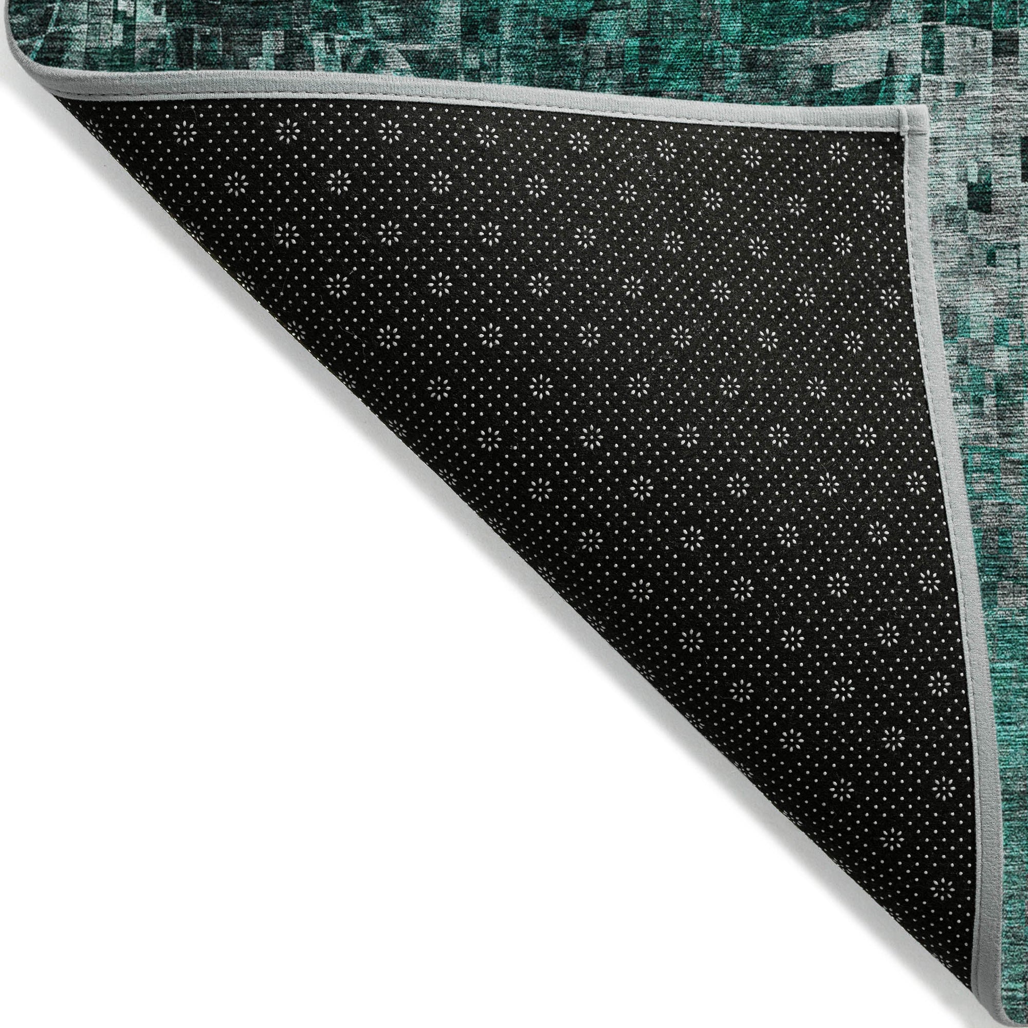 Addison Rugs Dust Echo Teal Washable Indoor-Outdoor Rug