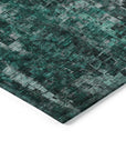Addison Rugs Dust Echo Teal Washable Indoor-Outdoor Rug