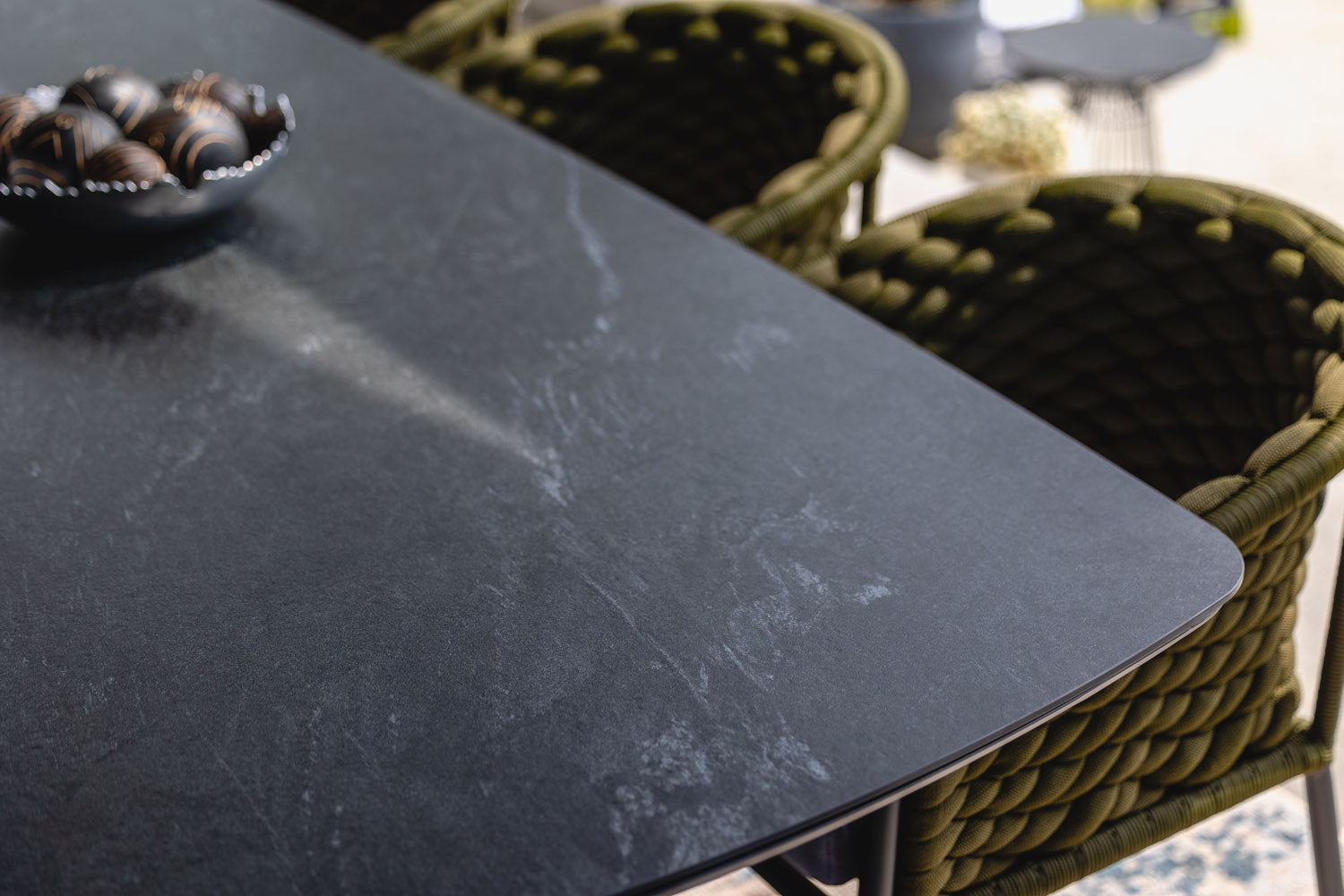 Lloyd Flanders Escape Boat Shaped Outdoor Dining Table