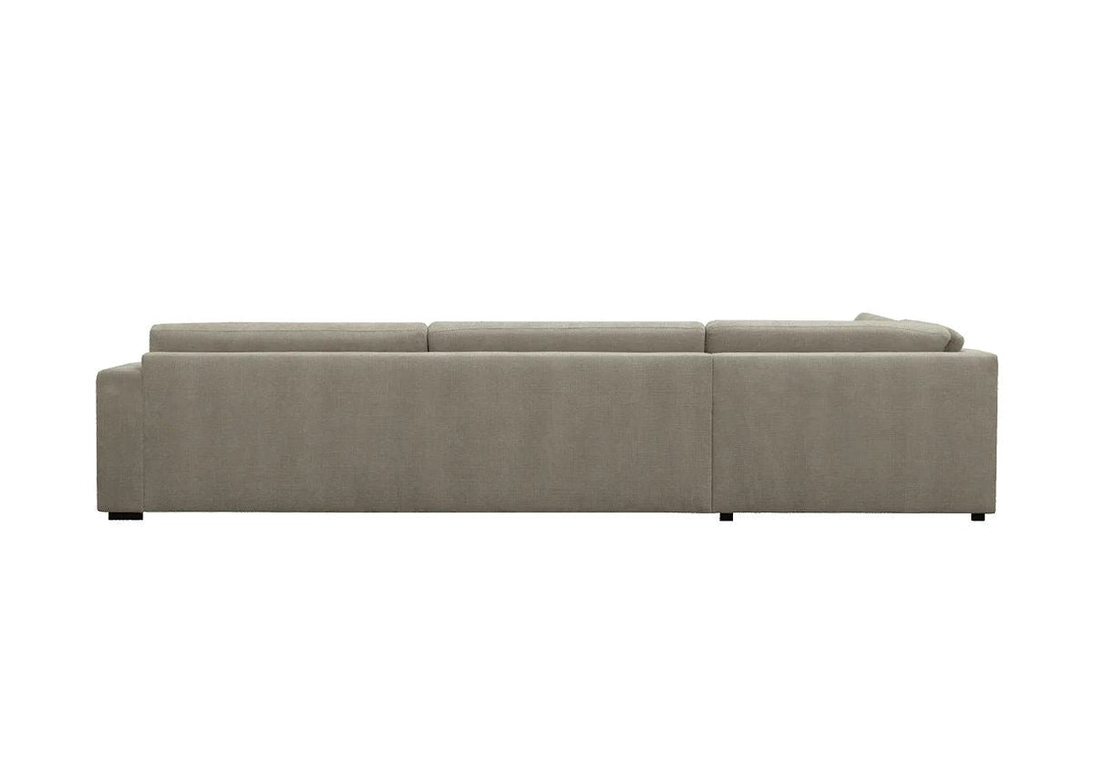 LOOMLAN Custom Upholstery Field Loose Seat Fabric & Leather Modular Sofa