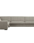 LOOMLAN Custom Upholstery Field Loose Seat Fabric & Leather Modular Sofa