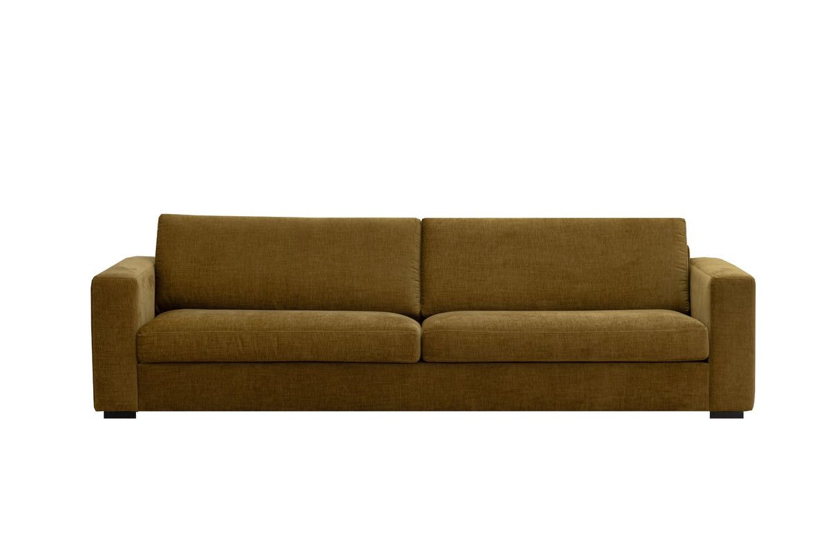 LOOMLAN Custom Upholstery Field Loose Seat Fabric & Leather Loveseat