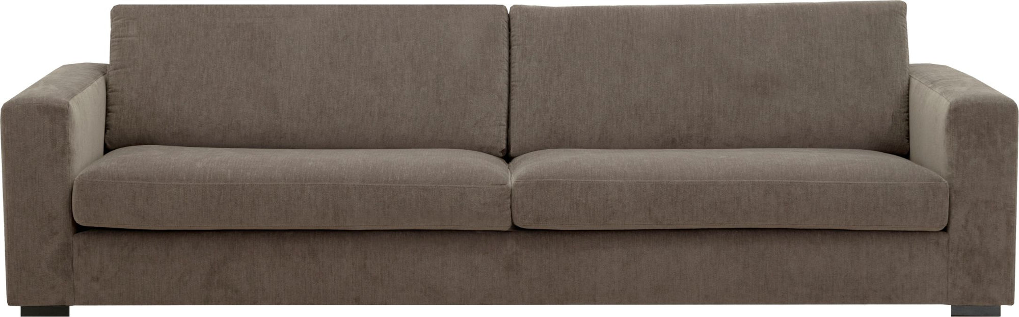 LOOMLAN Custom Upholstery Field Loose Seat Fabric &amp; Leather Loveseat