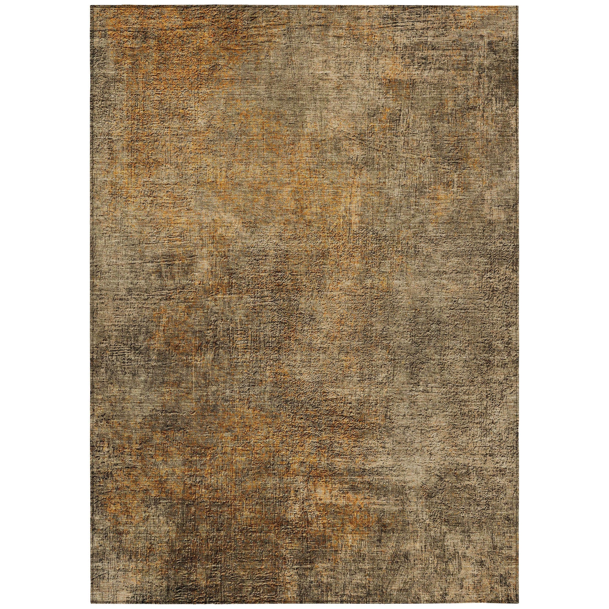 Addison Rugs Faded Rhythm Brown Washable Indoor-Outdoor Rug
