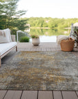 Addison Rugs Faded Rhythm Grey Washable Indoor-Outdoor Rug