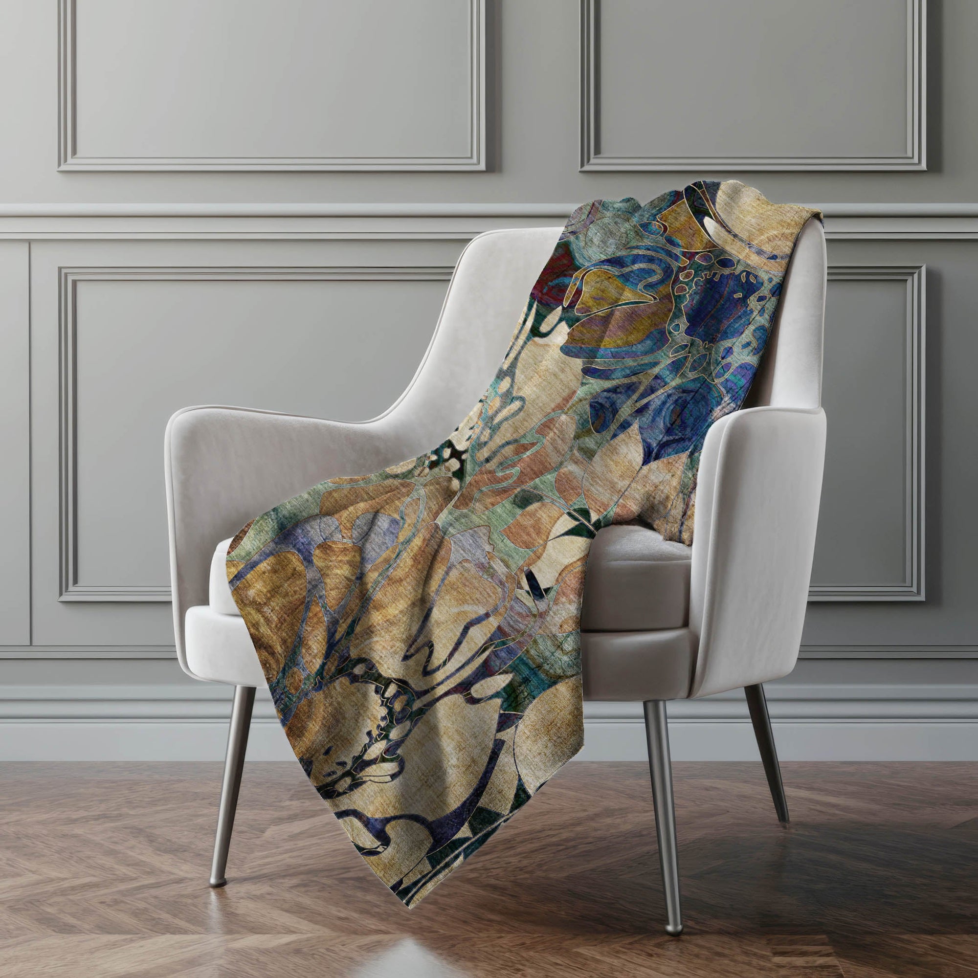 Addison Rugs Floral 50" x 70" Throw Blanket
