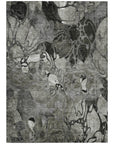 Addison Rugs Floral Grey Washable Indoor-Outdoor Rug